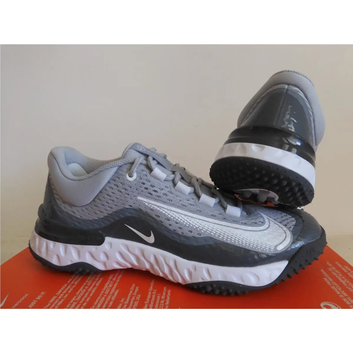 Nike shoes - Nike Alpha Huarache Elite 4 - DJ6523-010 - Gray (UPC: 196151854262) 0