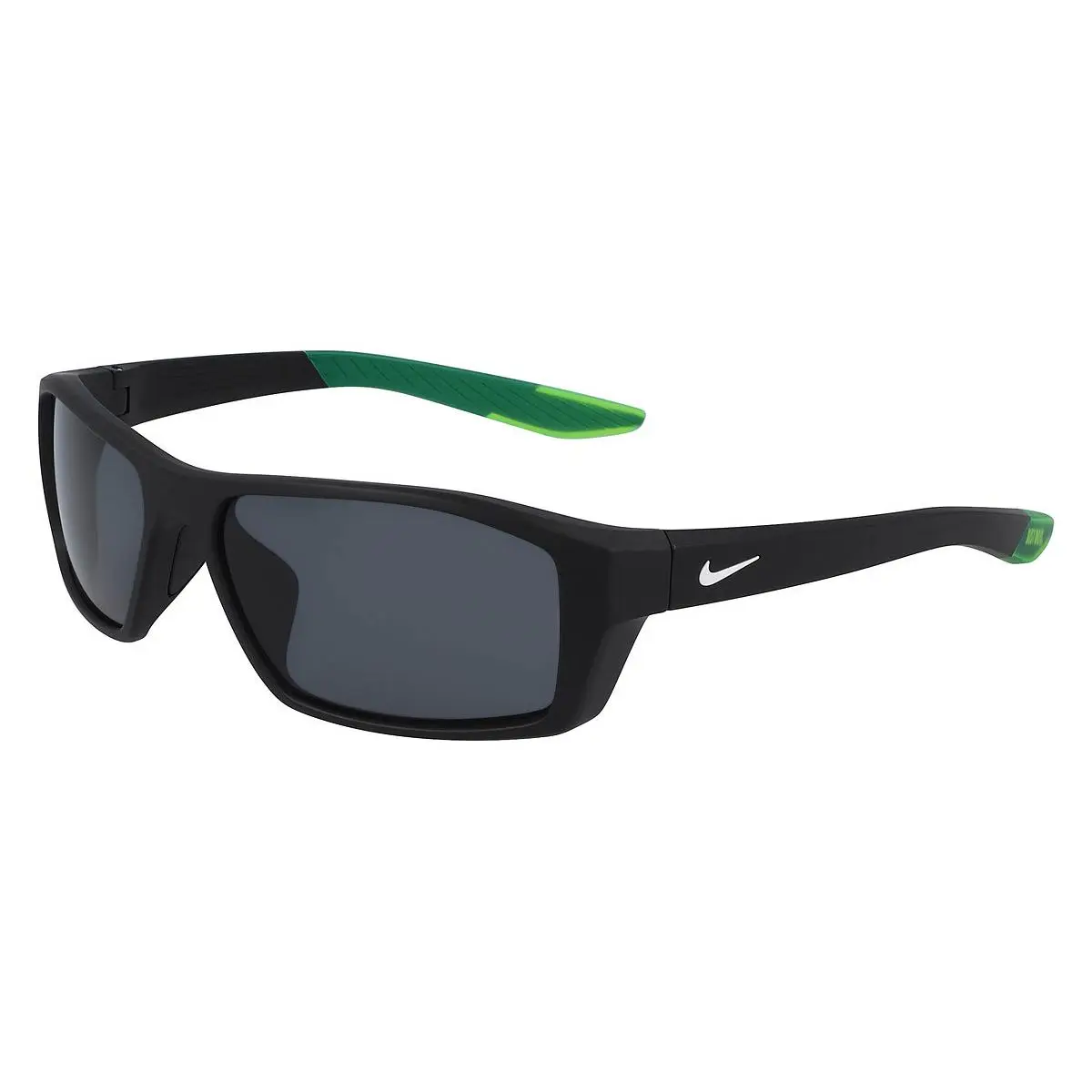 Nike Brazen Shadow FJ1985 Sunglasses Matte Black/white Dark Gray 59mm - Frame: Matte Black/White / Dark Gray, Lens: Dark Gray