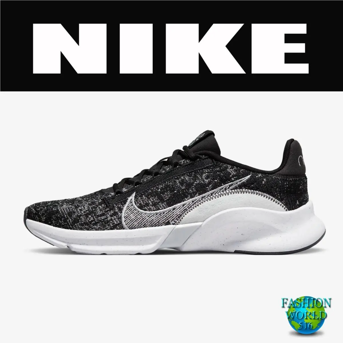 Superrep Go 3 Next Nature Flyknit Mens Shoes Size 6.5 Color: Black/pure by Nike