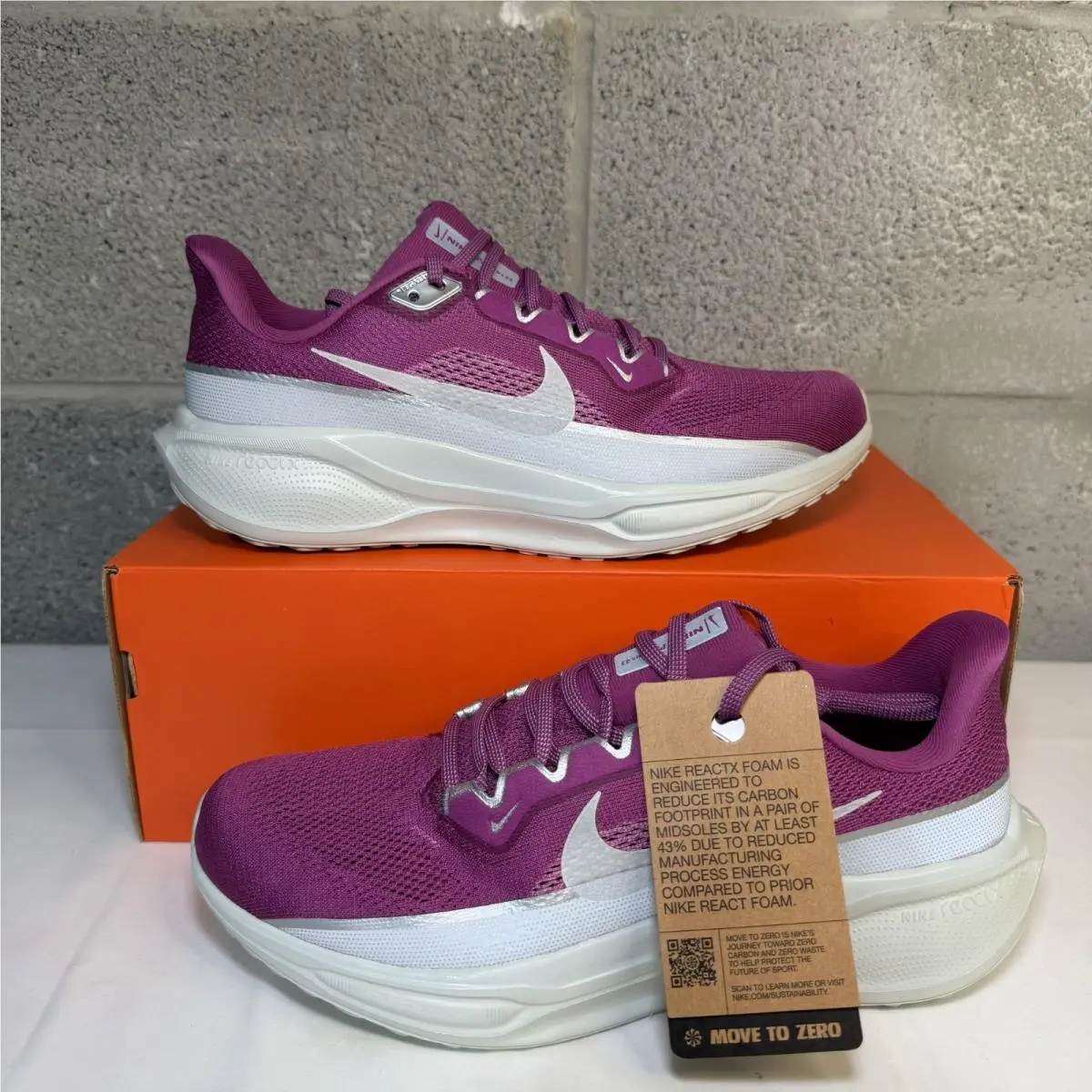 Nike Air Zoom Pegasus 41 FZ1626 500 Color Fuchsia Women`s Size 10 Men`s 8.5 - Pink