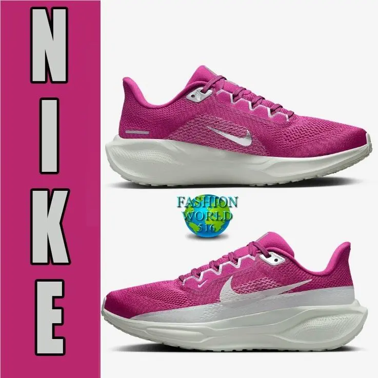 Nike Air Zoom Pegasus 41 Premium Women`s Running Shoe Size 7.5 FZ1626-500 Purple - Hot Fuchsia/Light Silver/Medium Fuchsia/Metallic Silver