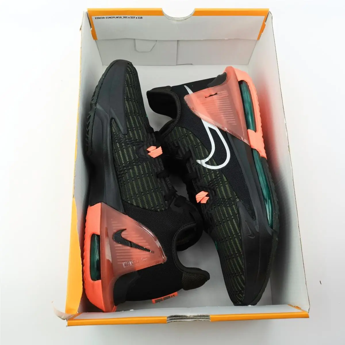 Nike shoes - Nike Lebron Witness VI - Lebron Witness - CZ4052-001 - Black, Green, Red 8