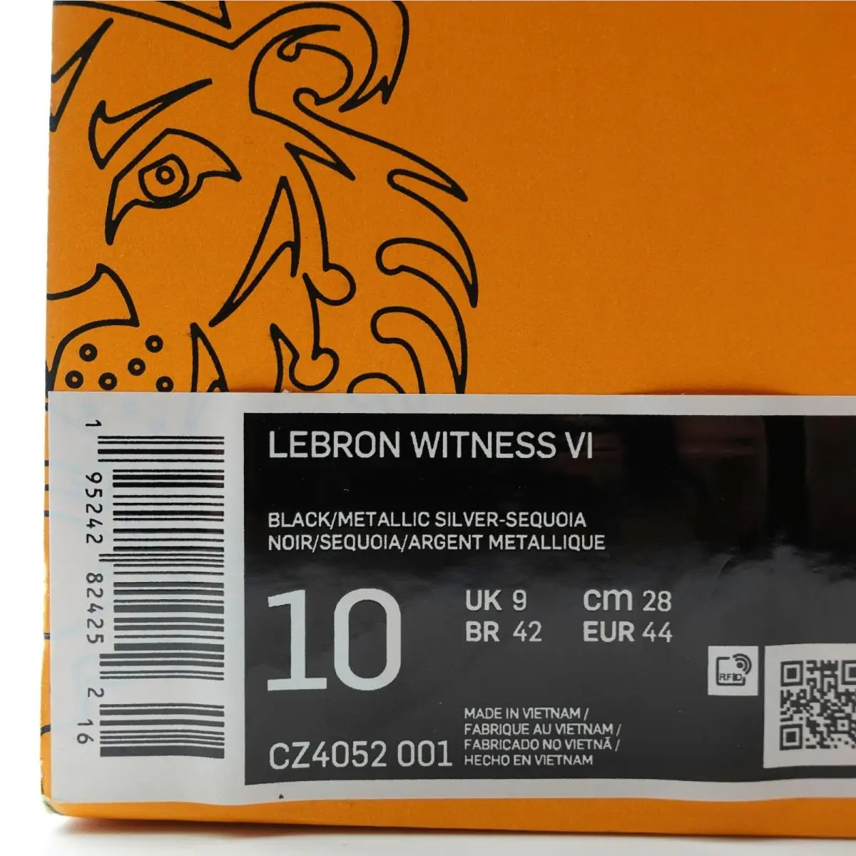 Nike shoes - Nike Lebron Witness VI - Lebron Witness - CZ4052-001 - Black, Green, Red 9
