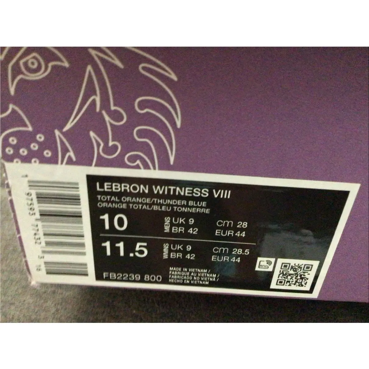 Nike shoes - Nike LeBron Witness 8 - LeBron Witness - FB2239-800 - Orange 0