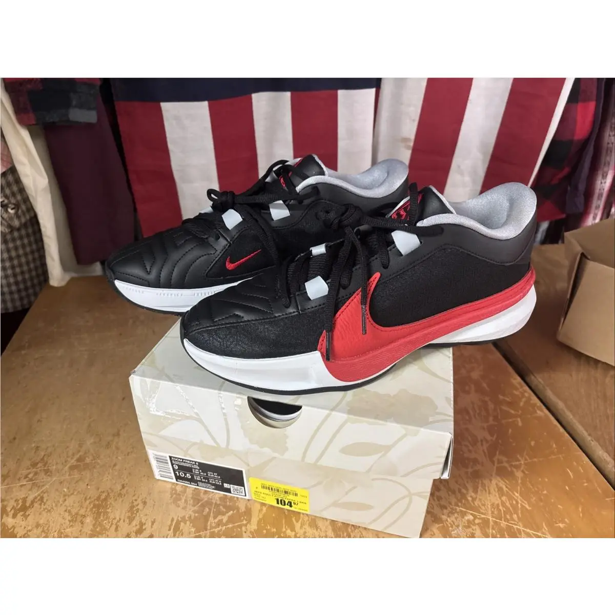 Nike shoes - Nike Zoom Freak 5 - Zoom Freak - DX4985-004 - Black/Pure Platinum/Wolf Grey/University Red 0