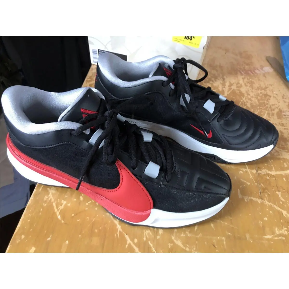 Nike shoes - Nike Zoom Freak 5 - Zoom Freak - DX4985-004 - Black/Pure Platinum/Wolf Grey/University Red 1