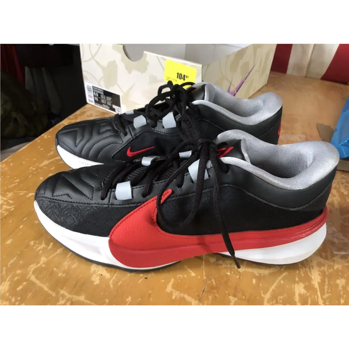 Nike shoes - Nike Zoom Freak 5 - Zoom Freak - DX4985-004 - Black/Pure Platinum/Wolf Grey/University Red 3