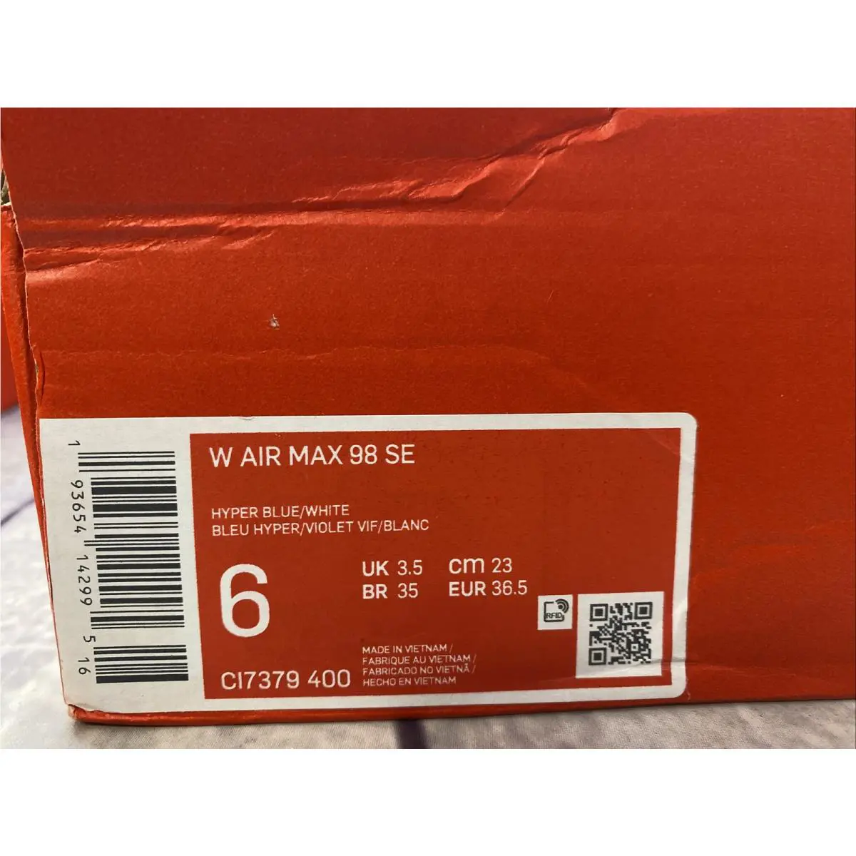 Nike shoes - Nike Air Max 98 - Air Max - CI7379 400 - Purple 10