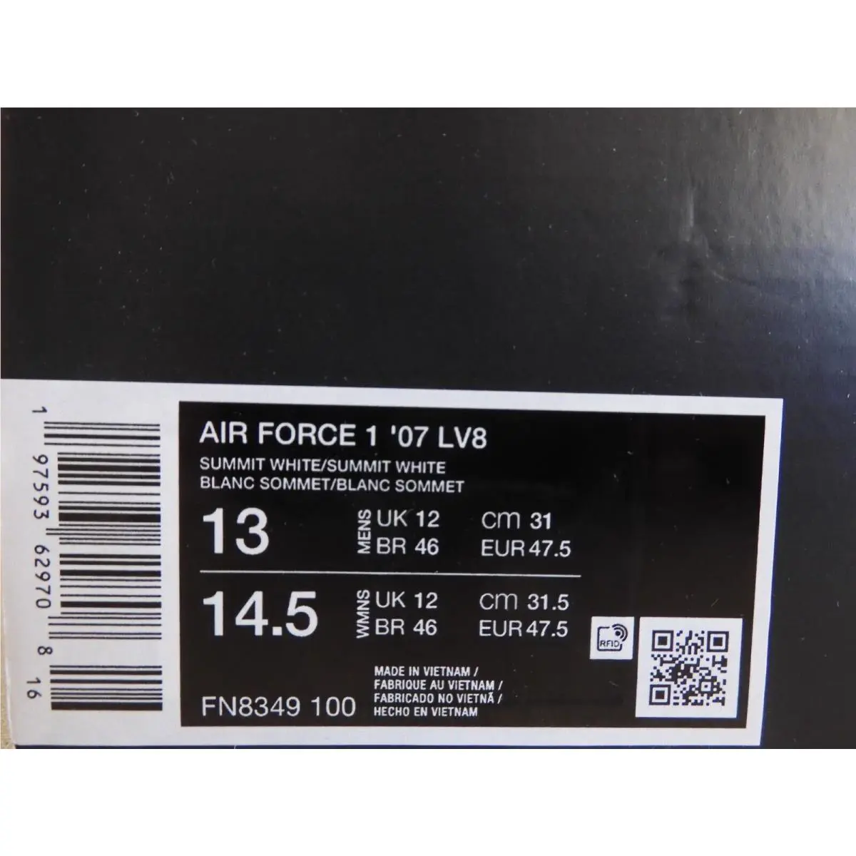Nike shoes - Nike Air Force 1 `07 LV8 - FN8349-100 - White (UPC: 197593644718) 3