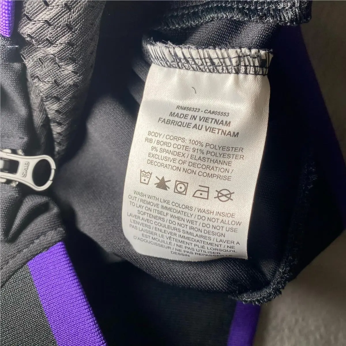 Nike clothing - Nike Dri-Fit - Black/Field Purple (UPC: 197596763164) 3