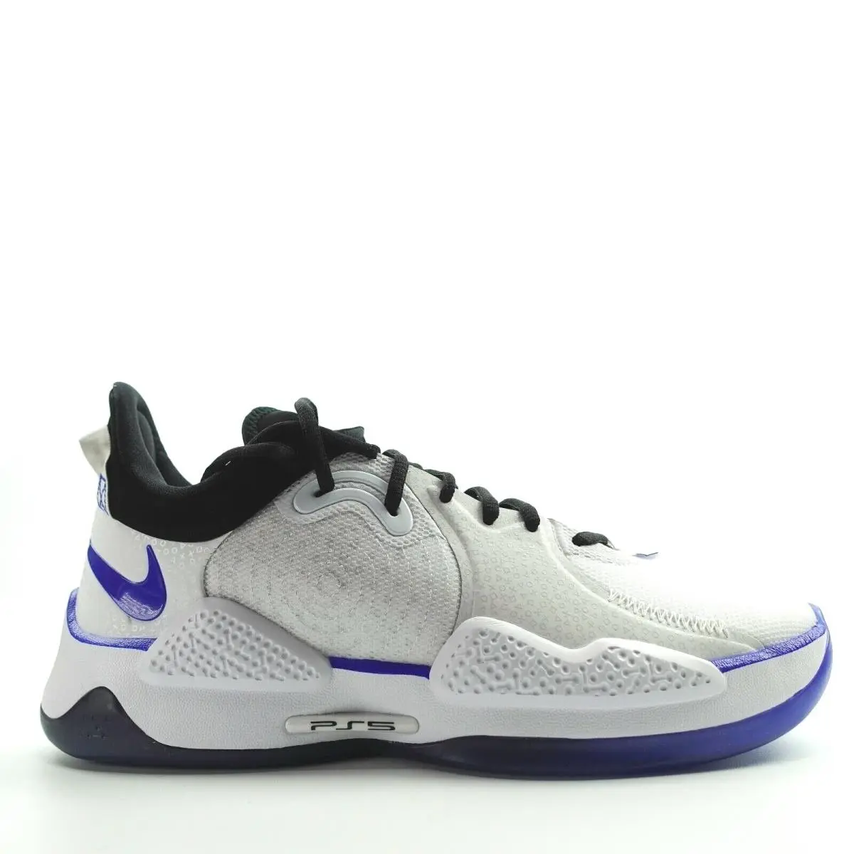 Nike PG 5 PS Playstation White Black Blue Paul George CW3144-100 Mens Shoes 5.5