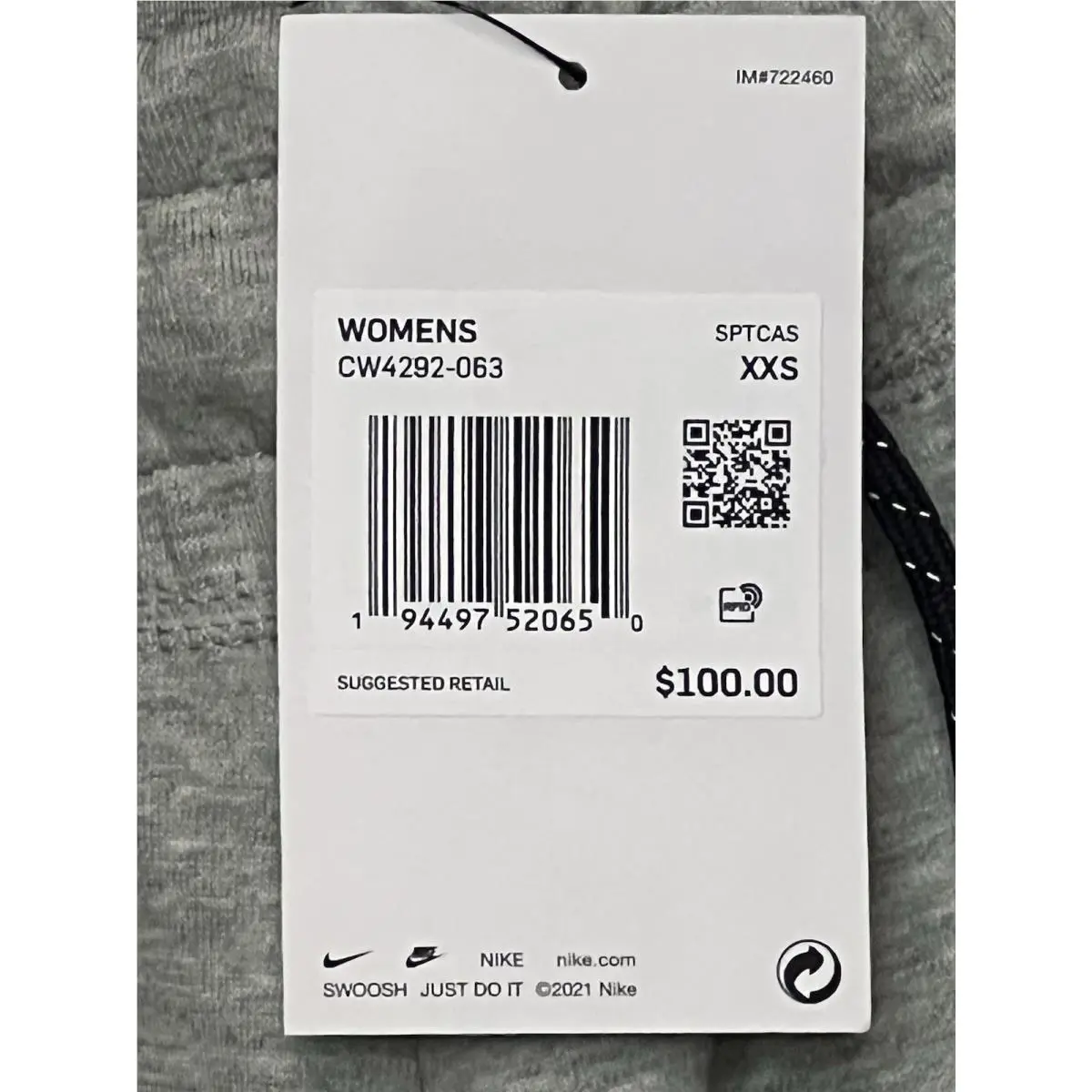 Nike clothing - CW4292-063 - CW4292-063 - Gray (UPC: 194497520650) 1