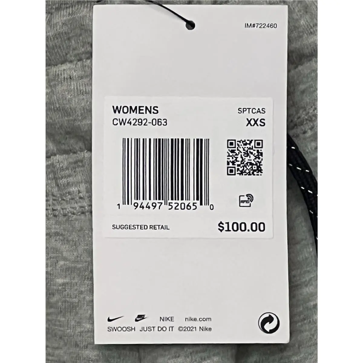 Nike clothing - CW4292-063 - CW4292-063 - Gray (UPC: 194497520650) 1