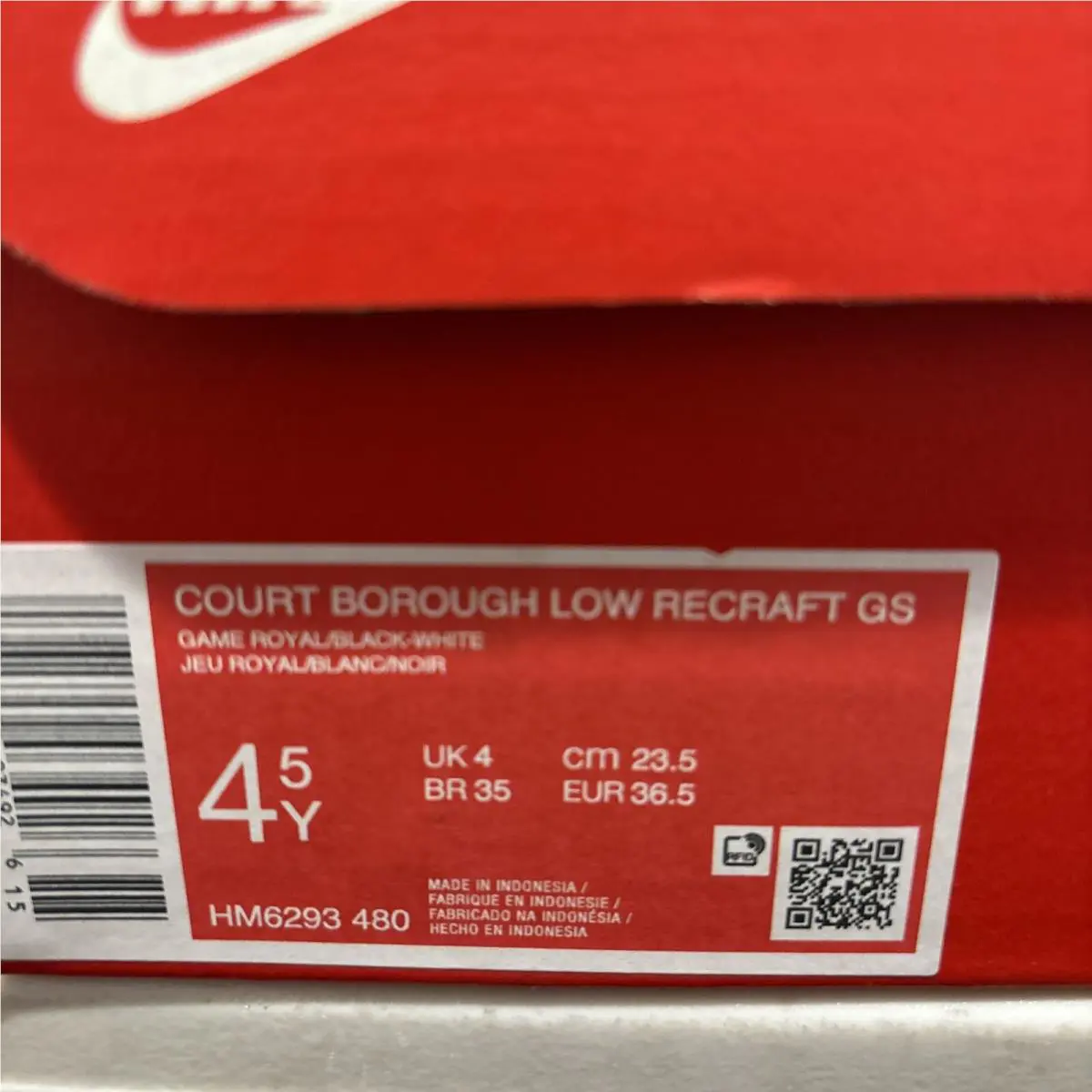 Nike shoes - Nike Court Borough - Court Borough - BLUE & BLACK 6