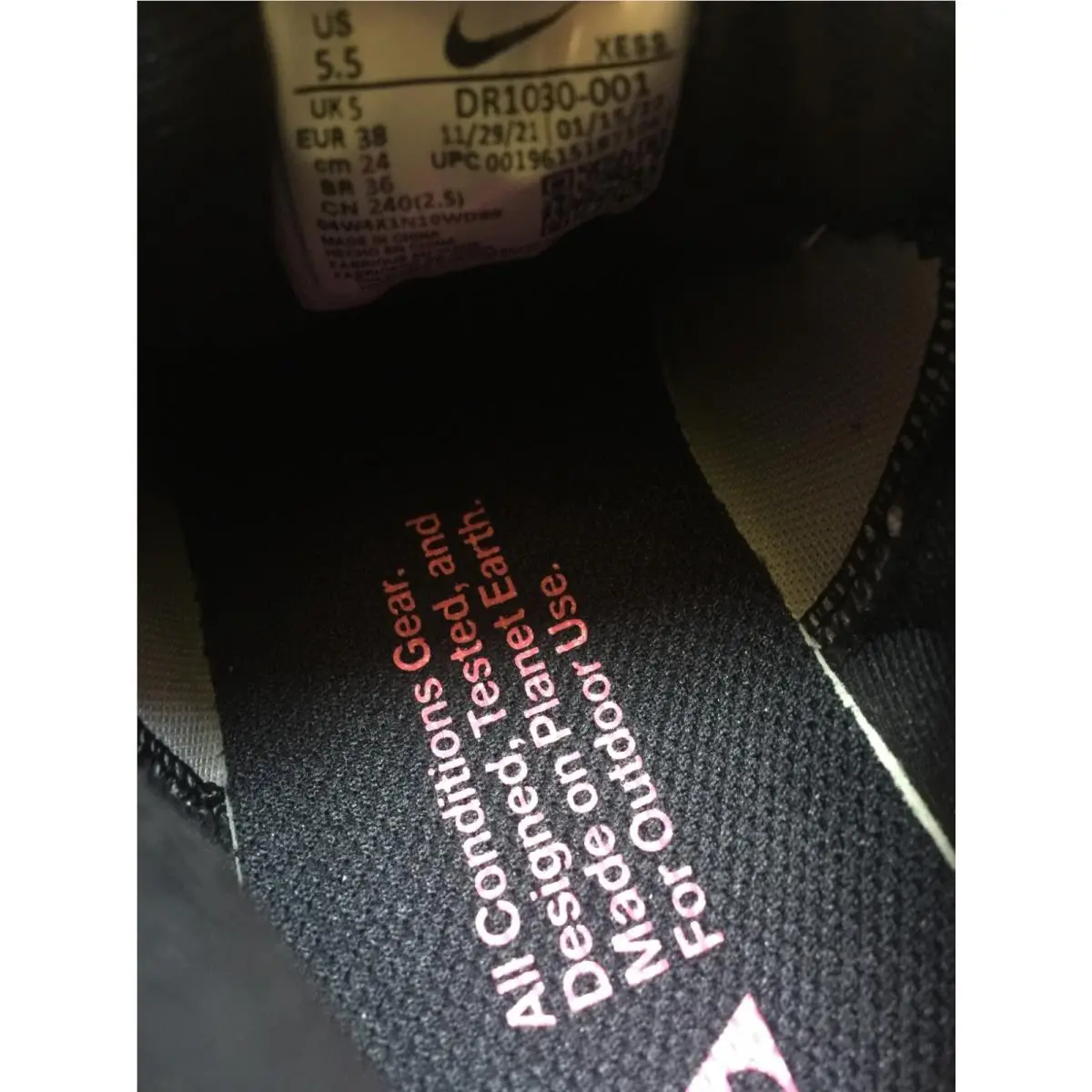 Nike shoes - Nike ACG Lowcate - ACG Lowcate - DR1030-001 - Black, Manufacturer: Black/Black/Wolf Grey 6