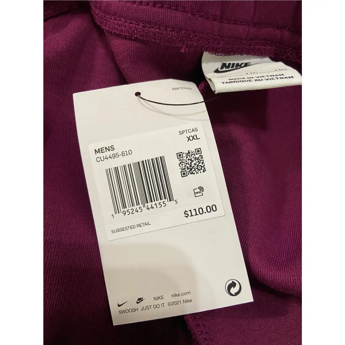 Nike clothing - Sportswear Tech - Sportswear Tech - Burgundy 3