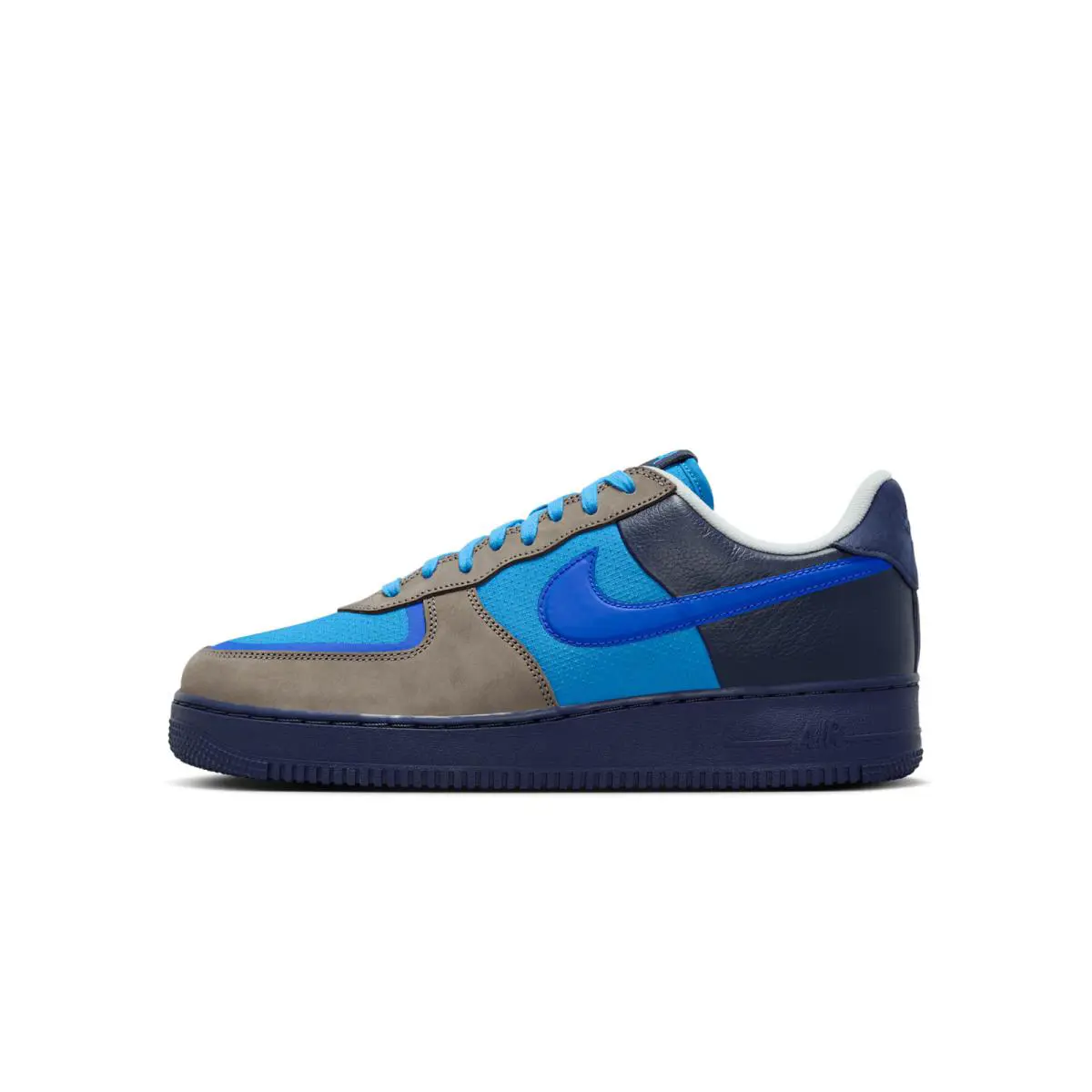 Nike Air Force 1 Low SP Stash Men`s Shoes Size 5 - SOFT GREY/VARSITY ROYAL-HARBOR BLUE