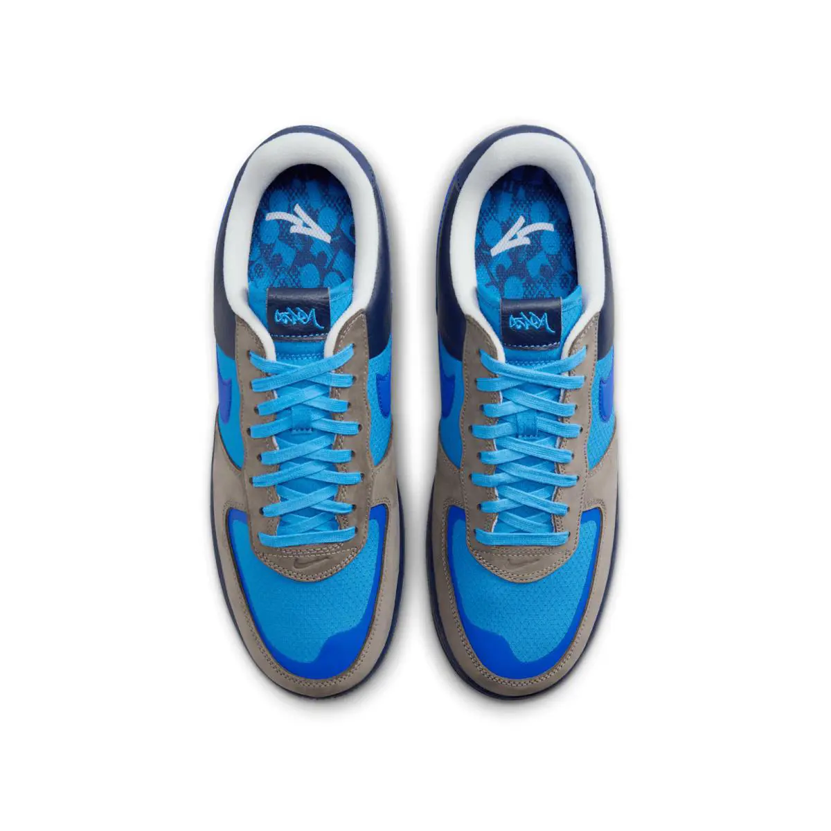 Nike shoes - HF5516-001 - HF5516-001 - SOFT GREY/VARSITY ROYAL-HARBOR BLUE (UPC: 197860593237) 2