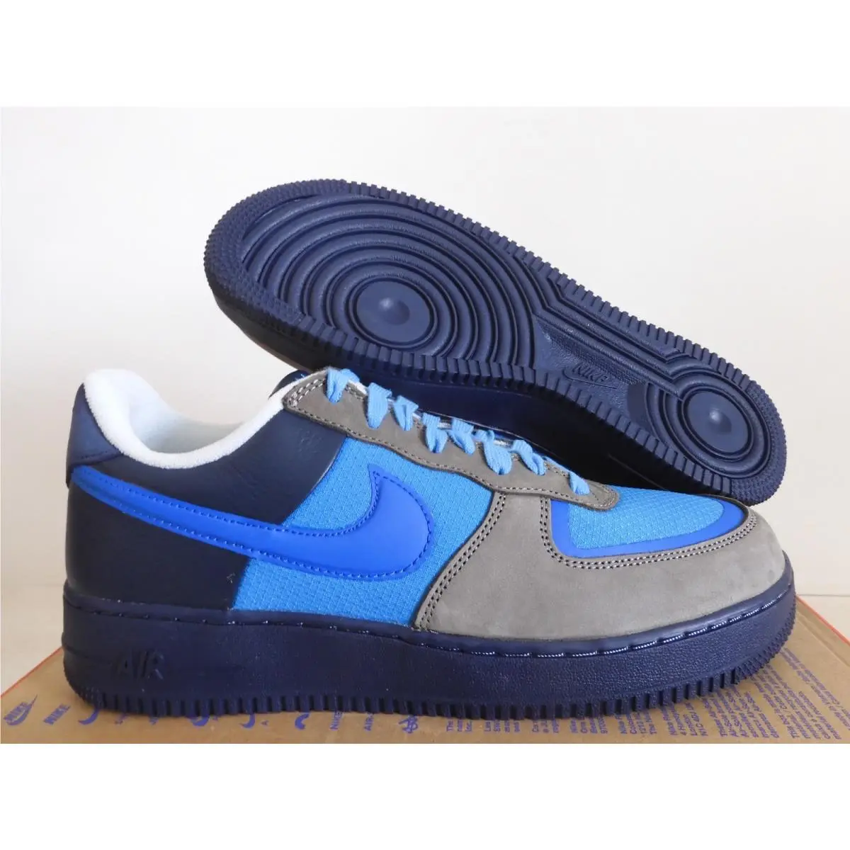 Nike Air Force 1 Low Sp Stash Soft Grey-varsity Royal Blue Sz 9.5 HF5516-001 - Gray