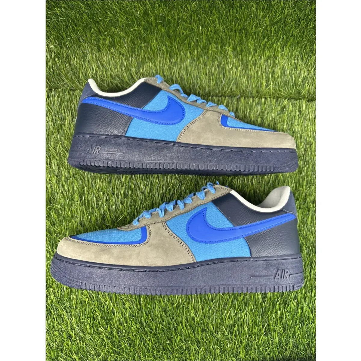Stash × Nike Air Force 1 Low SP Soft Grey Harbor Blue HF5516-001 Men`s Size 11 - Blue