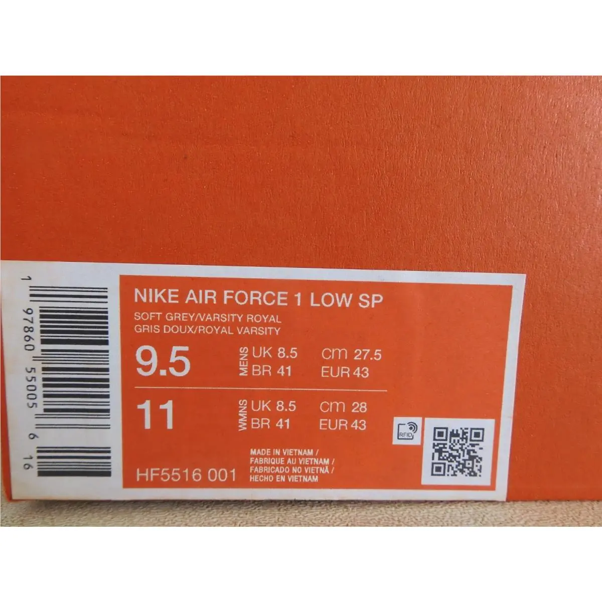Nike shoes - Nike Air Force 1 `07 LV8 - HF5516-001 - Gray (UPC: 197860550056) 6