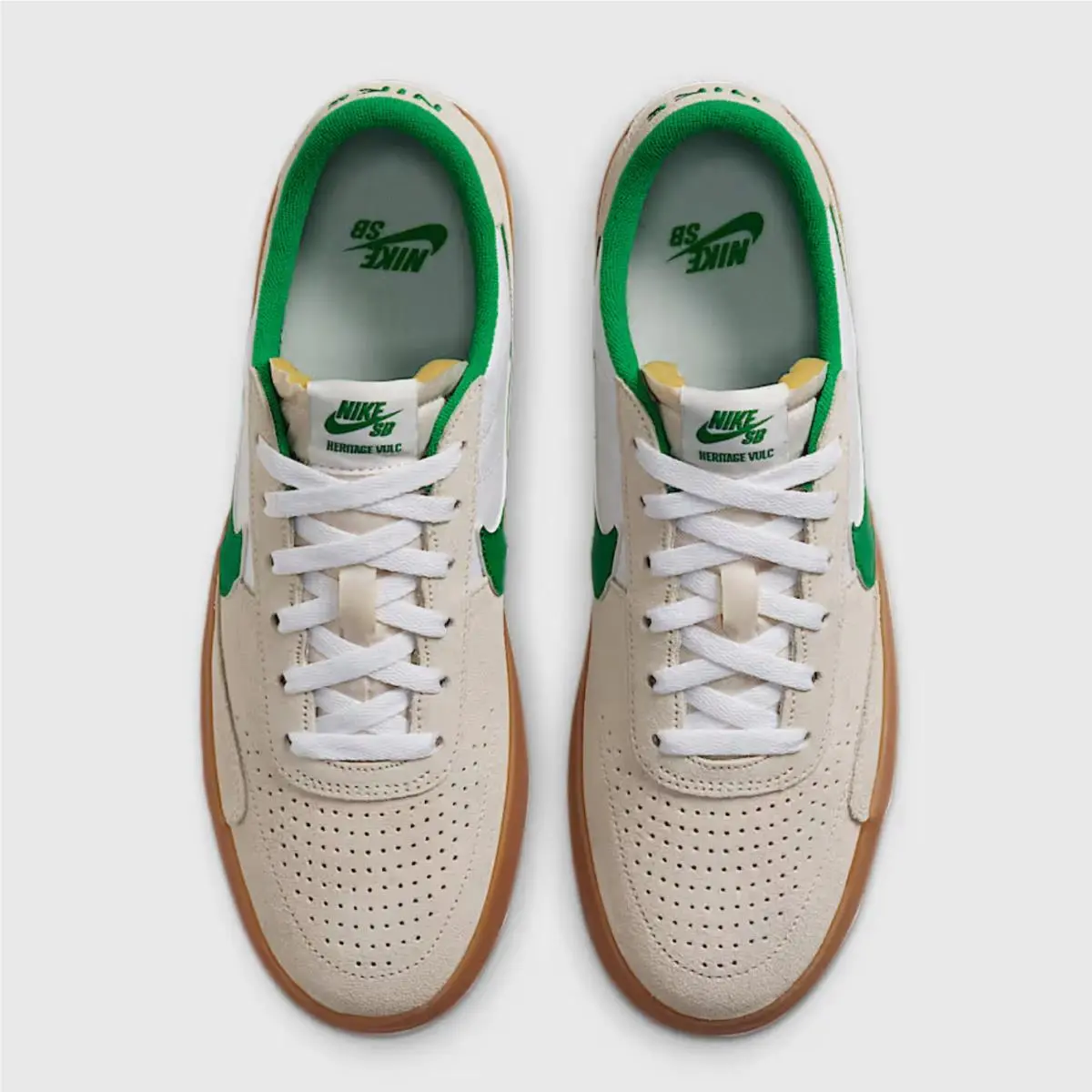 Nike shoes - Nike Heritage Vulc - Heritage Vulc - CD5010-101 - White, Manufacturer: Summit White/White/Gum Light Brown/Lucky Green (UPC: 194498072721) 4