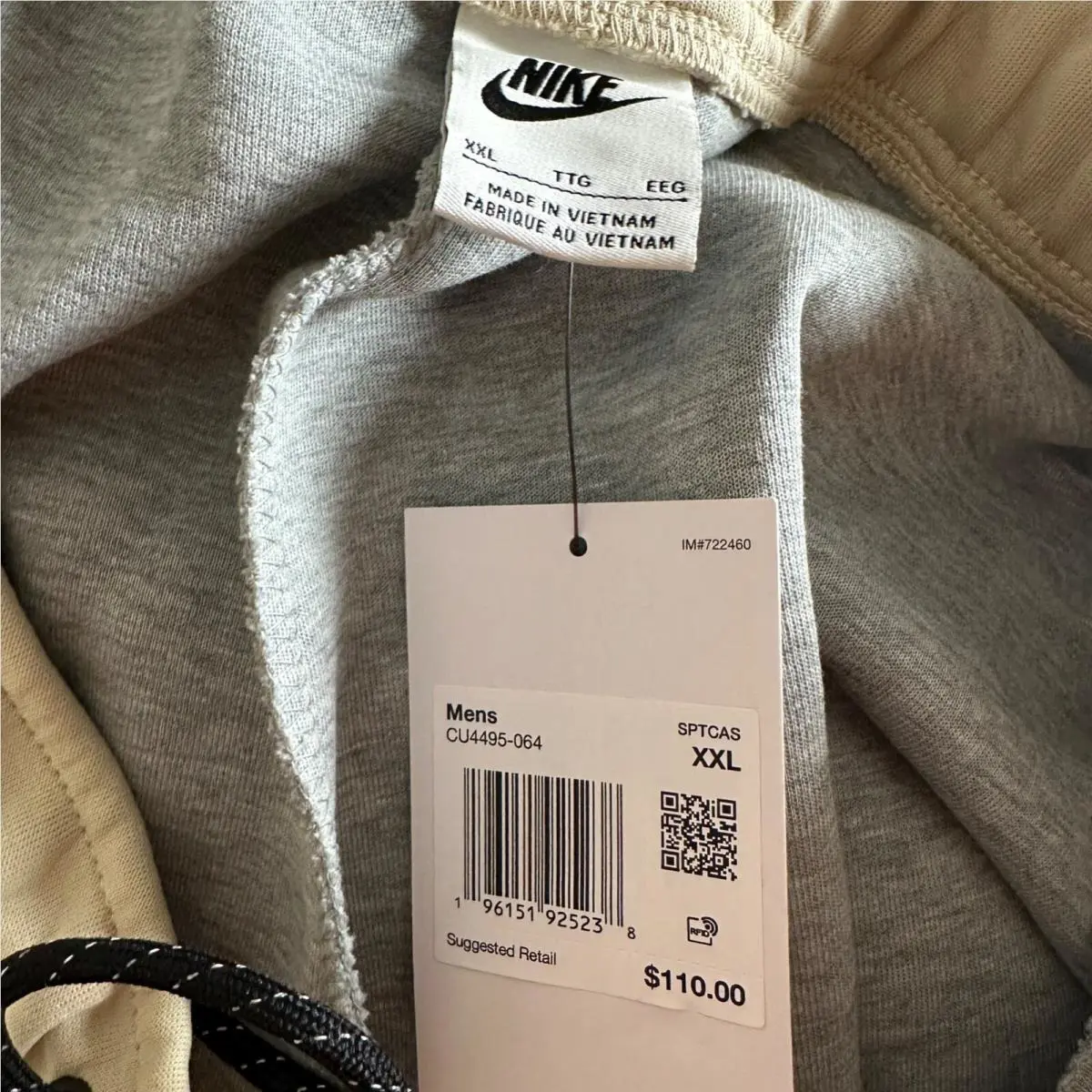 Nike clothing - CU4495 064 - Beige (UPC: 196151925238) 6