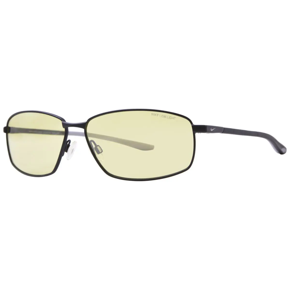 Nike Pivot Six-e EV1092 020 Sunglasses Men`s Satin Black/volt Lenses 62mm - Frame: Black, Lens: Green