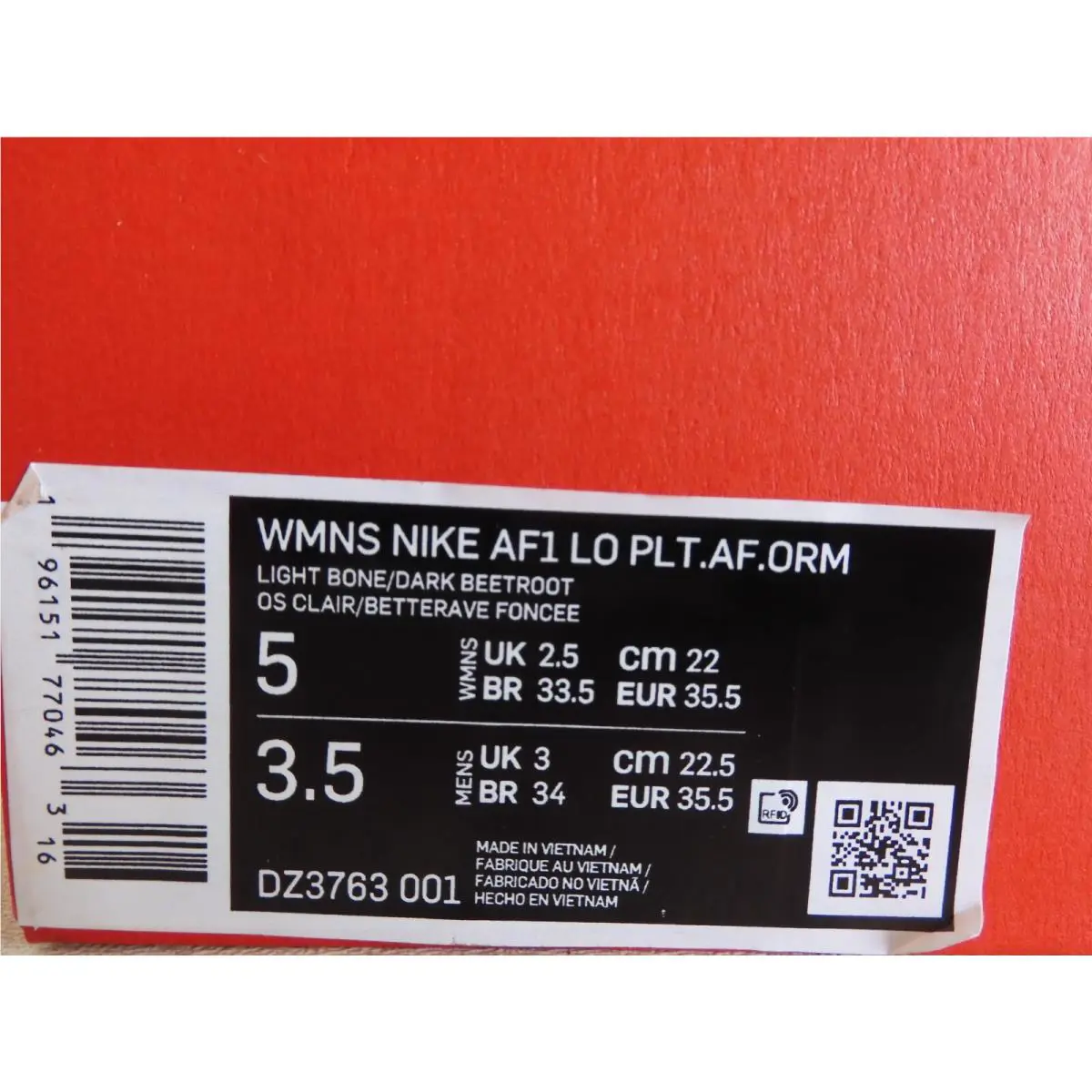 Nike shoes - Nike Air Force 1 - Air Force - DZ3763-001 - Brown (UPC: 196151770463) 3