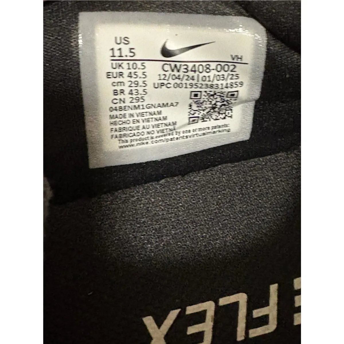 Nike shoes - Nike Flex Run - Flex Run - CW3408-002 - Black 9
