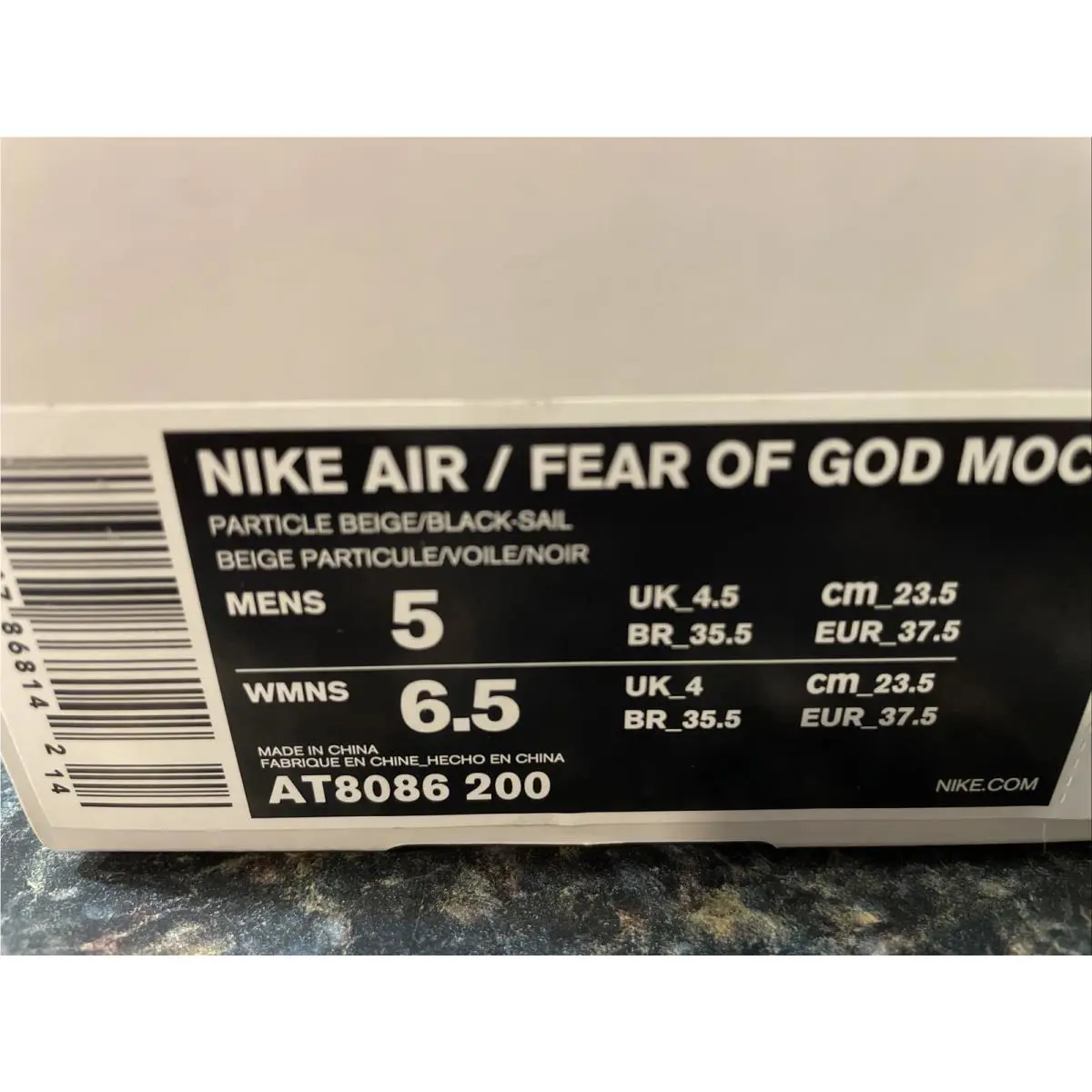 Nike shoes - Nike Air Fear of God Moc - AT8086-200 - Beige 10