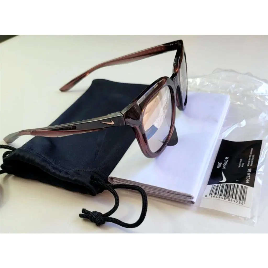 Myriad Sunglasses MEV1154 573 52 Smokey Mauve Brown Mirror Microfiber Pouch by Nike