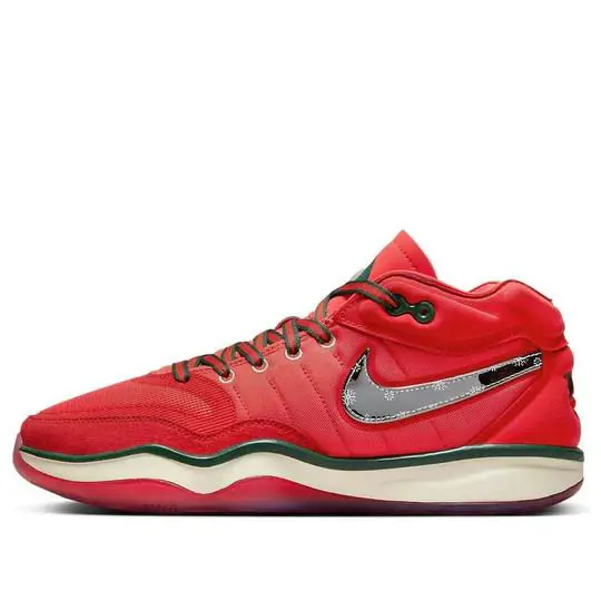 Nike Air Zoom G.t. Hustle 2 Christmas Red Shoes Sneakers DJ9405-601 Men Size - Red