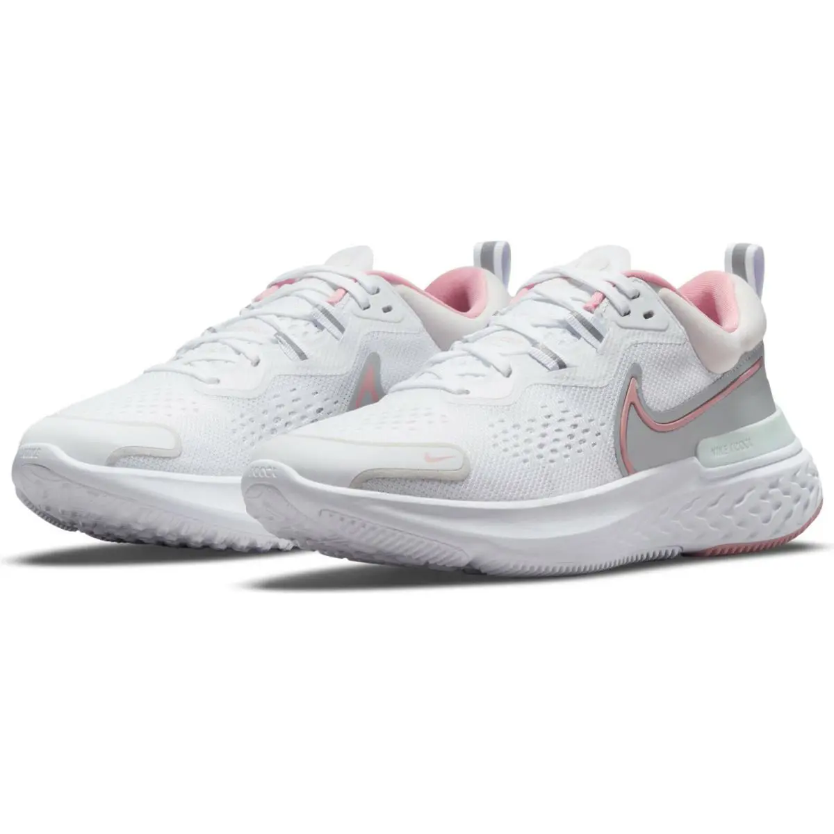 Nike shoes - W Nike React Miler 2 - CW7136 101 - White/Light Soft Pink-Pink Glaze-Silver (UPC: 195237011759) 1