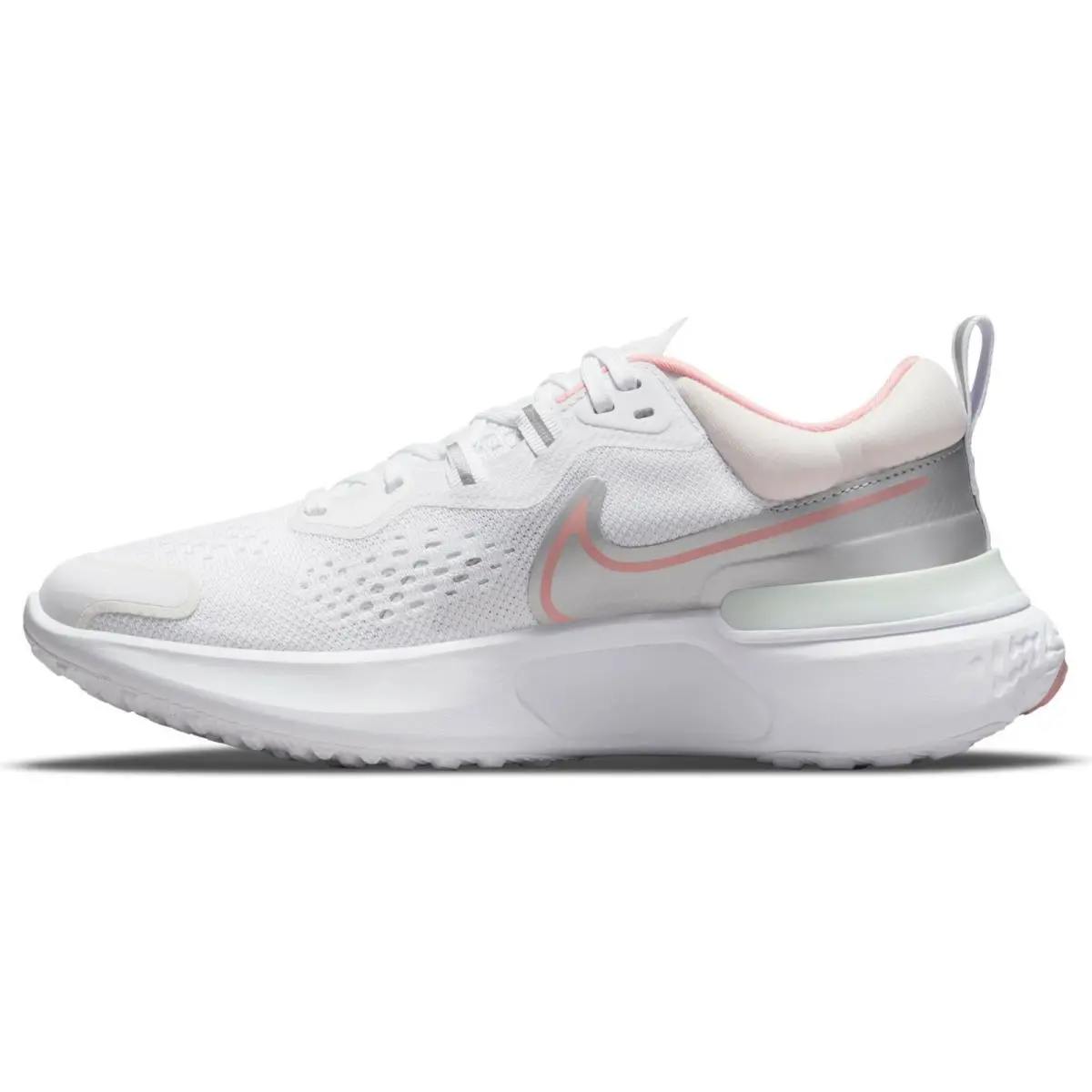 Nike shoes - W Nike React Miler 2 - CW7136 101 - White/Light Soft Pink-Pink Glaze-Silver (UPC: 195237011759) 5