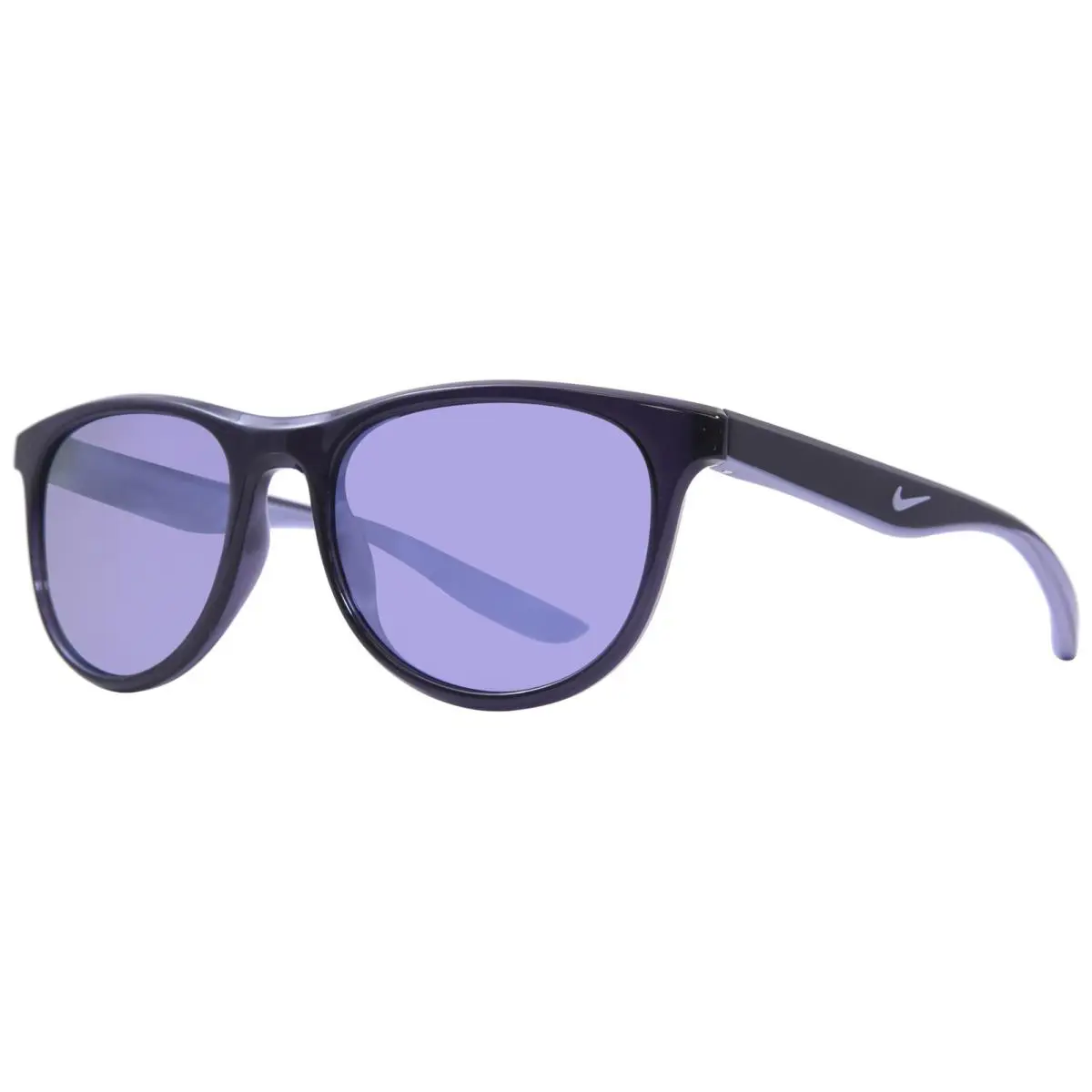 Nike Wave-m DQ0854 540 Sunglasses Cave Purple/grey/spr Violet Round Shape 53mm