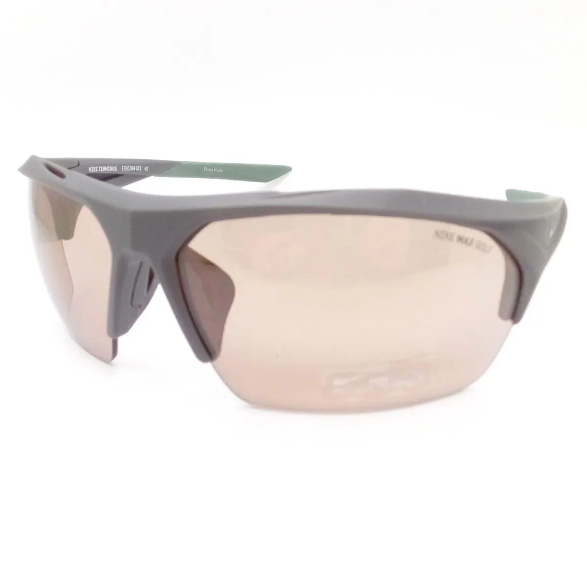 Nike Terminus Matte Dark Grey Course Electric Mirror Sunglasses - Frame: Matte Dark Grey, Lens: Course Electric Mirror
