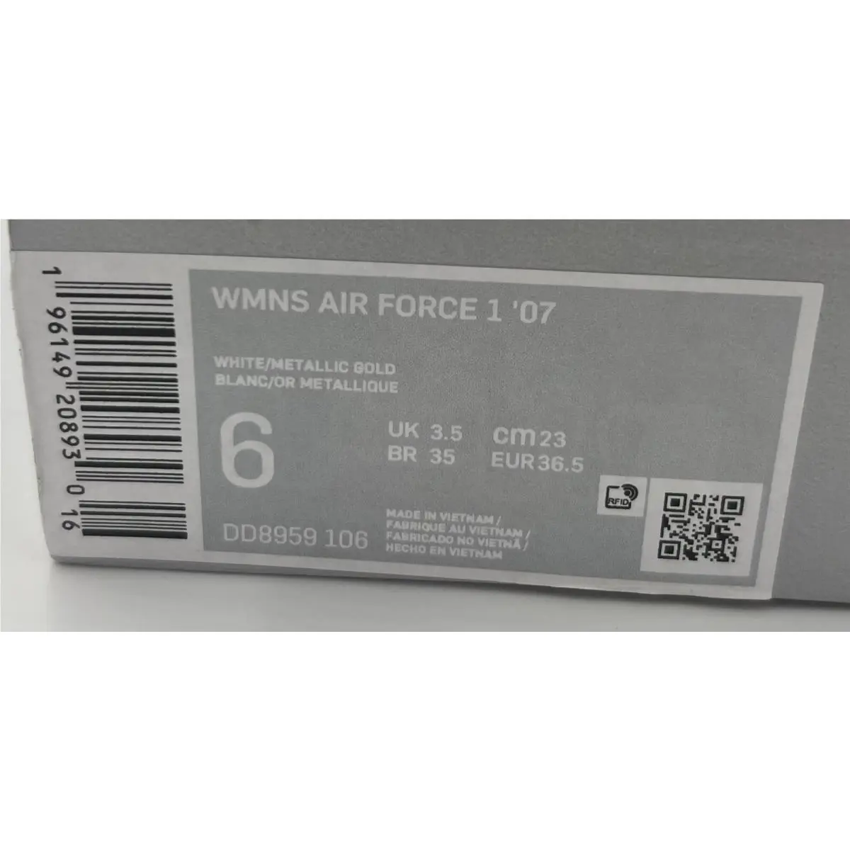 Nike shoes - Nike Air Force 1 - Air Force - DD8959-106 - Black (UPC: 0196149208930) 6
