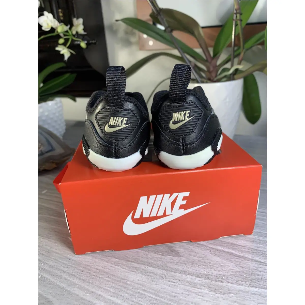 Nike shoes - Nike Air Max 90 Crib (CB) - Black, Manufacturer: Black/Gold 3