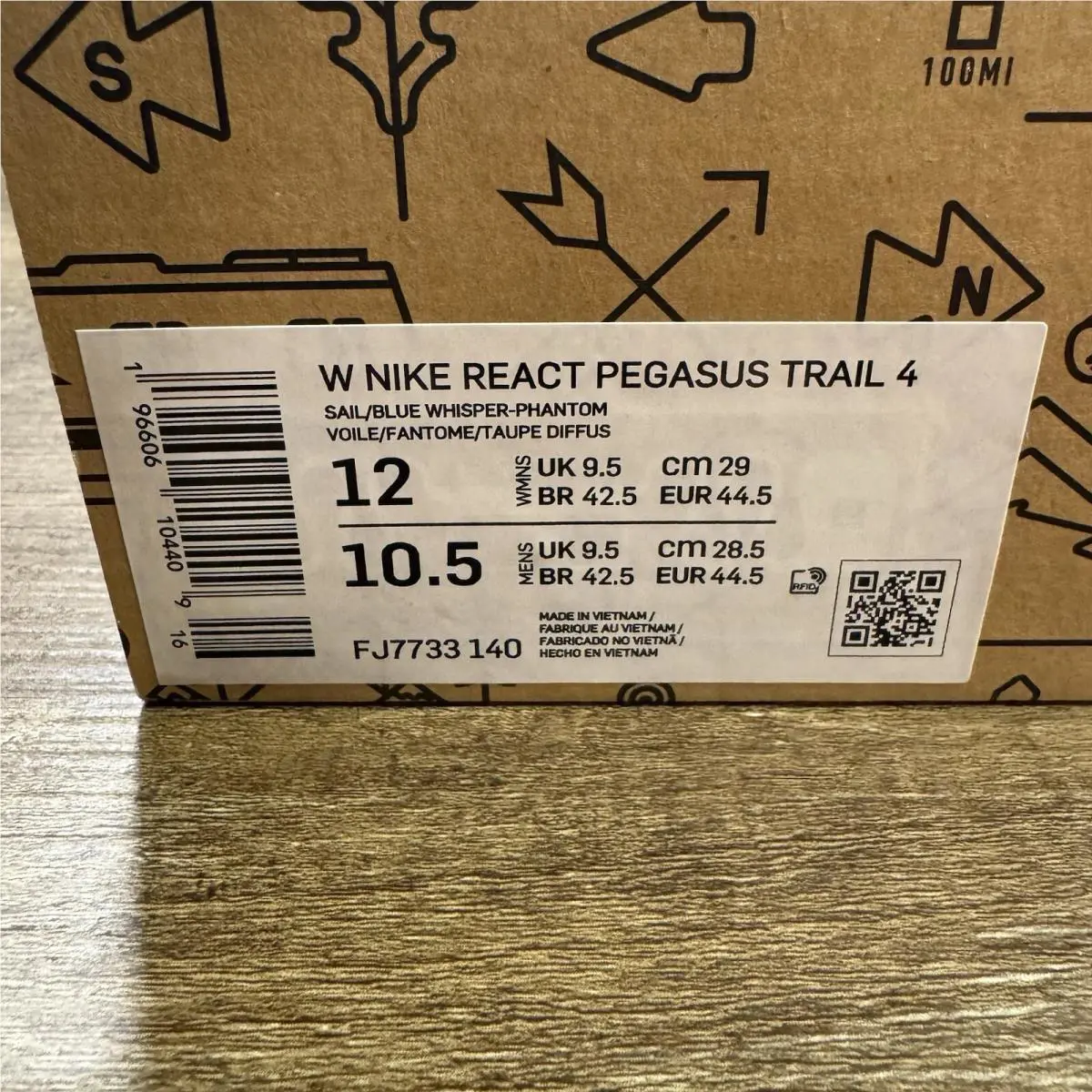 Nike shoes - Nike React Pegasus Trail 4 - FJ7733 140 - Multicolor (UPC: 196605880144) 0