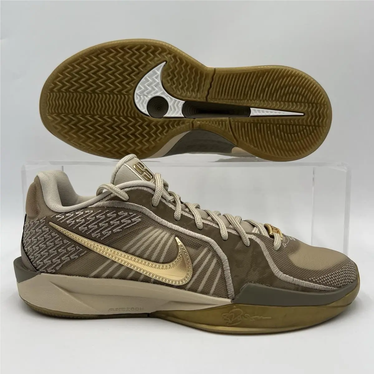 Womens Size 8.5 Nike Sabrina 2 Nrg Rattan Gold Basketball Shoes HF1799 200