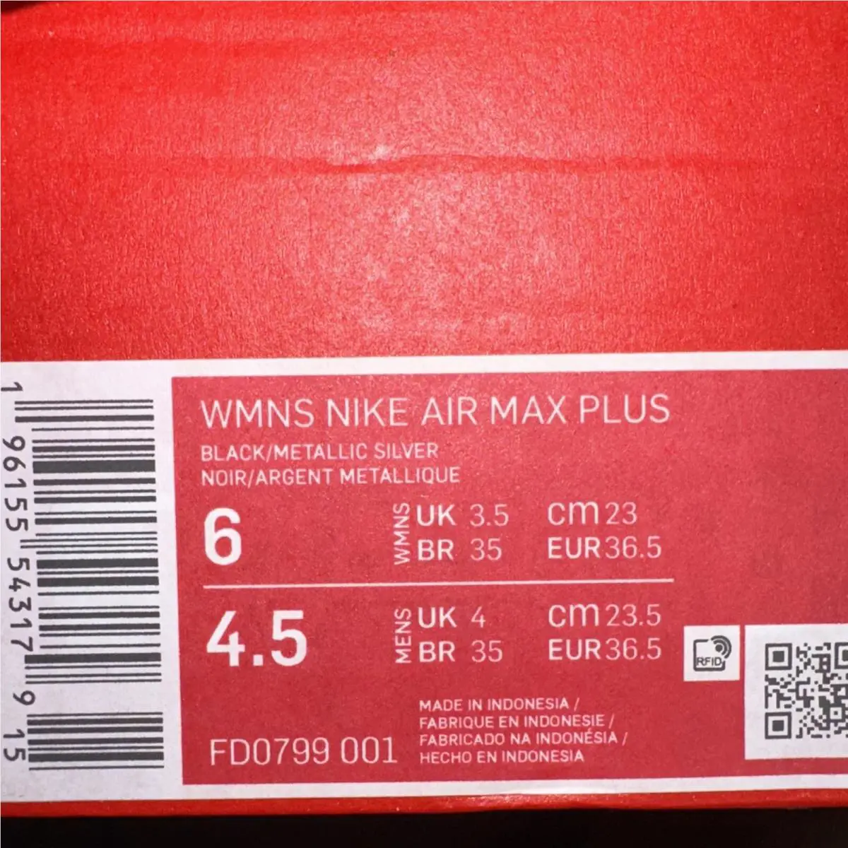 Nike shoes - Nike Air Max Plus - Air Max Plus - FD0799-001 - Black 4