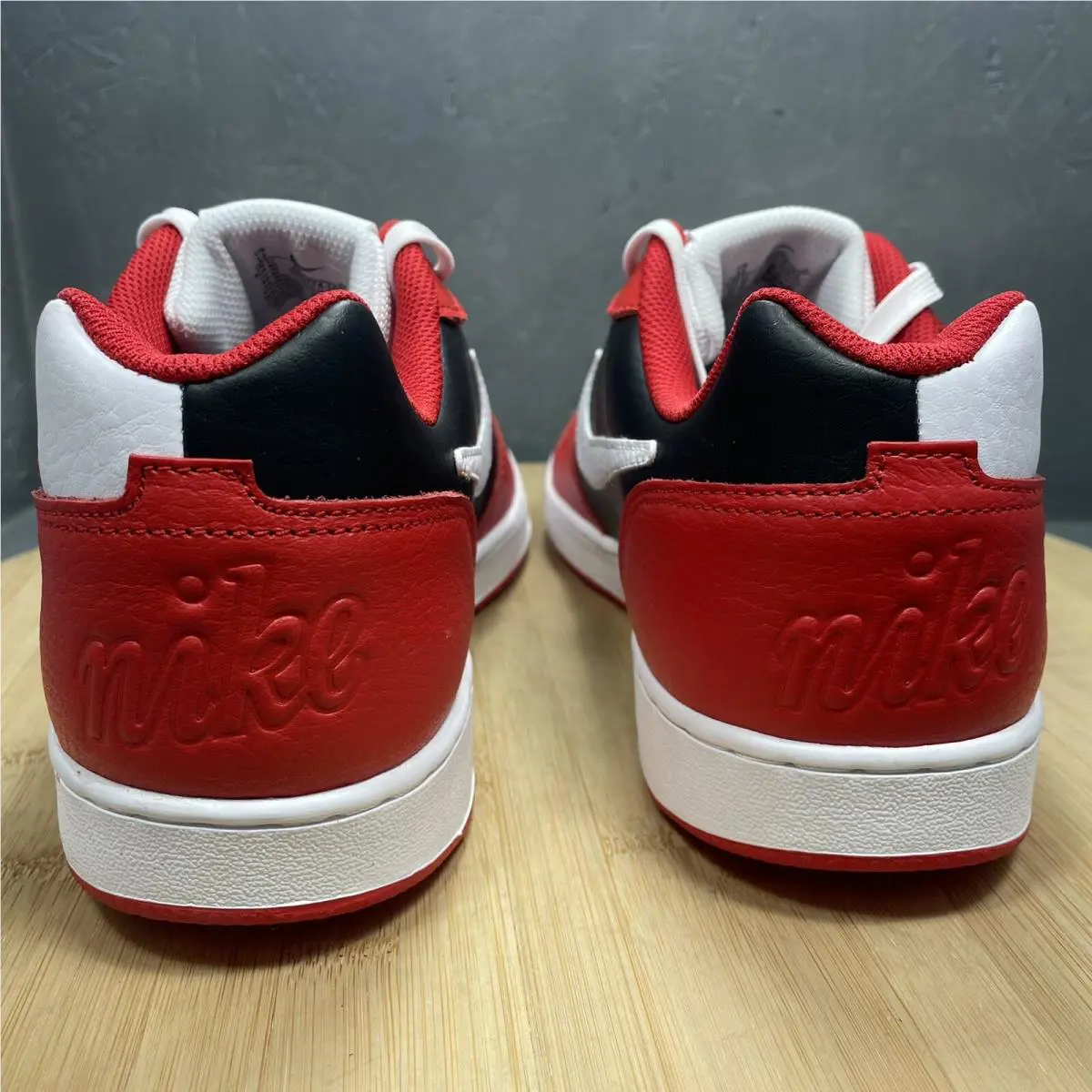 Nike shoes - Nike Ebernon Low Premium - Ebernon Low Premium - AQ1774-101 - White Red Black (UPC: 0193145205079) 2