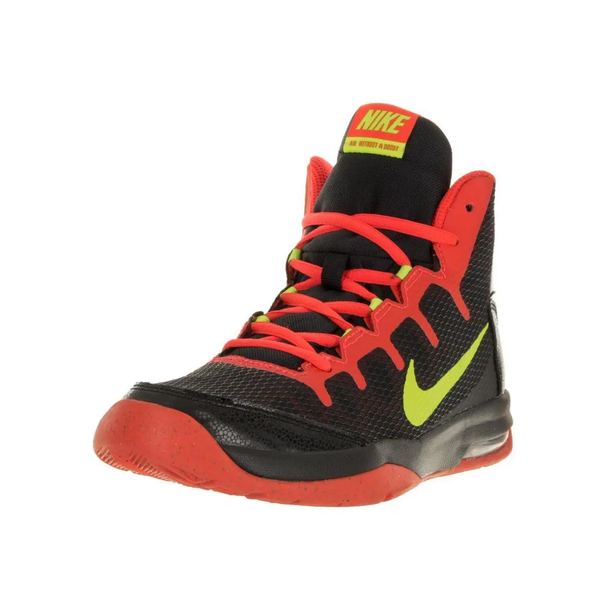 Nike Kids Boy`s Air Without A Doubt Big Kid Black/bright Crimson/volt 6.5 Big - Black