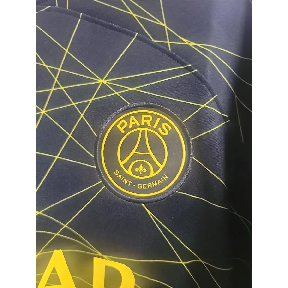 Nike clothing - Nike Jordan PSG 2023/24 Stadium Force Jersey - DR3969-011 - Black + Tour Yellow (UPC: 196155113075) 1