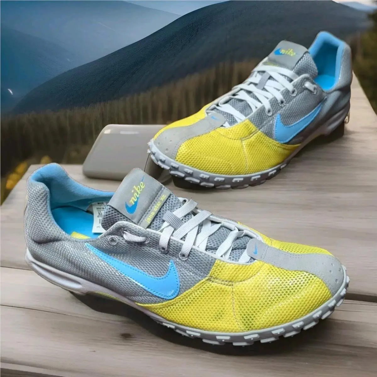 Nike Jana Star XC Iii 3 Cross Country Spikes Shoes Womens 10.5 Silver Blue
