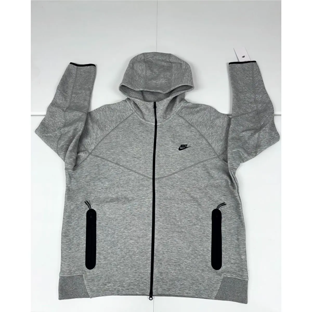 Tech Fleece Windrunner Full Zip Hoodie Men`s 2XL Dark Grey Black FB7921-063 by Nike