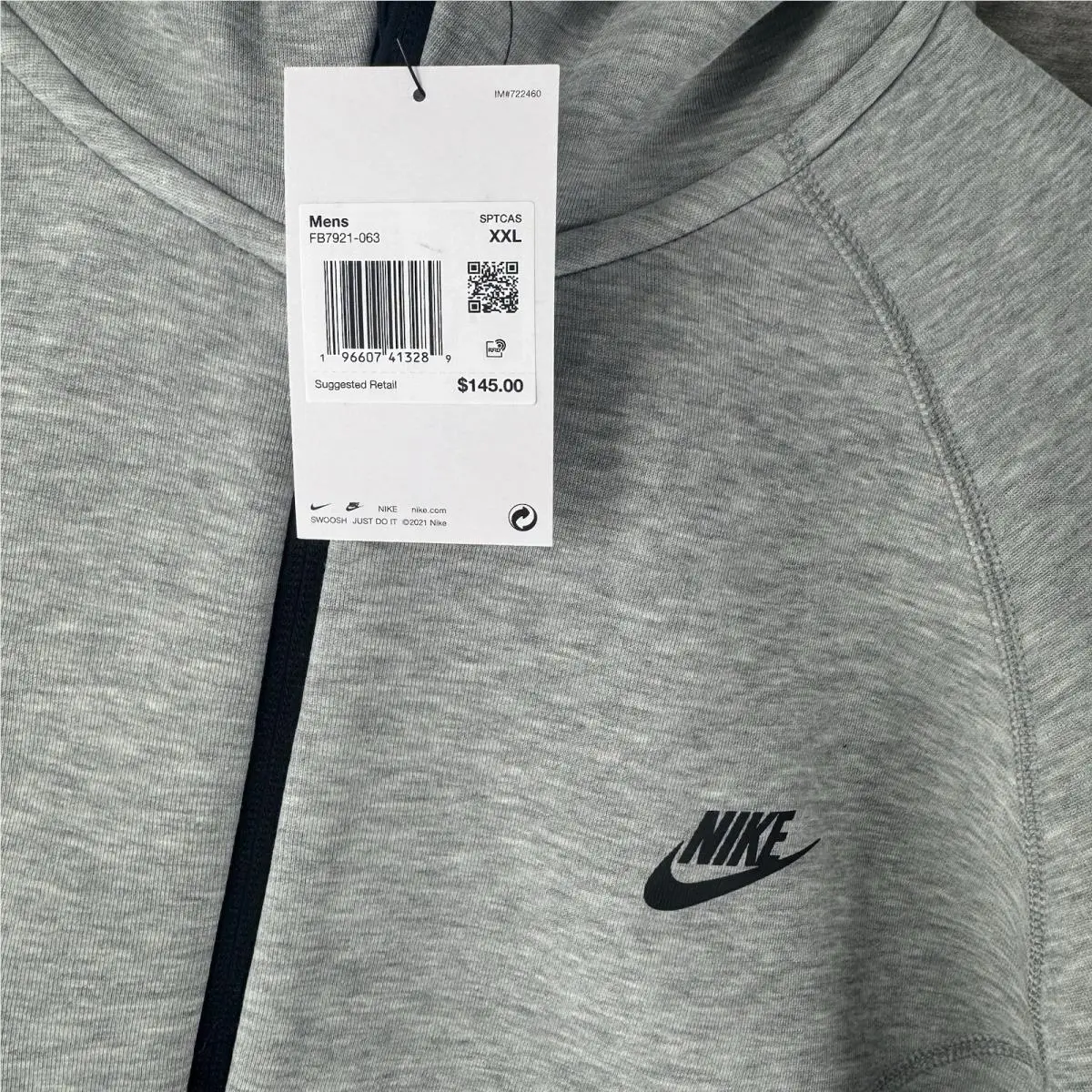Nike clothing - FB7921063 - FB7921-063 - Gray (UPC: 0196607413289) 0