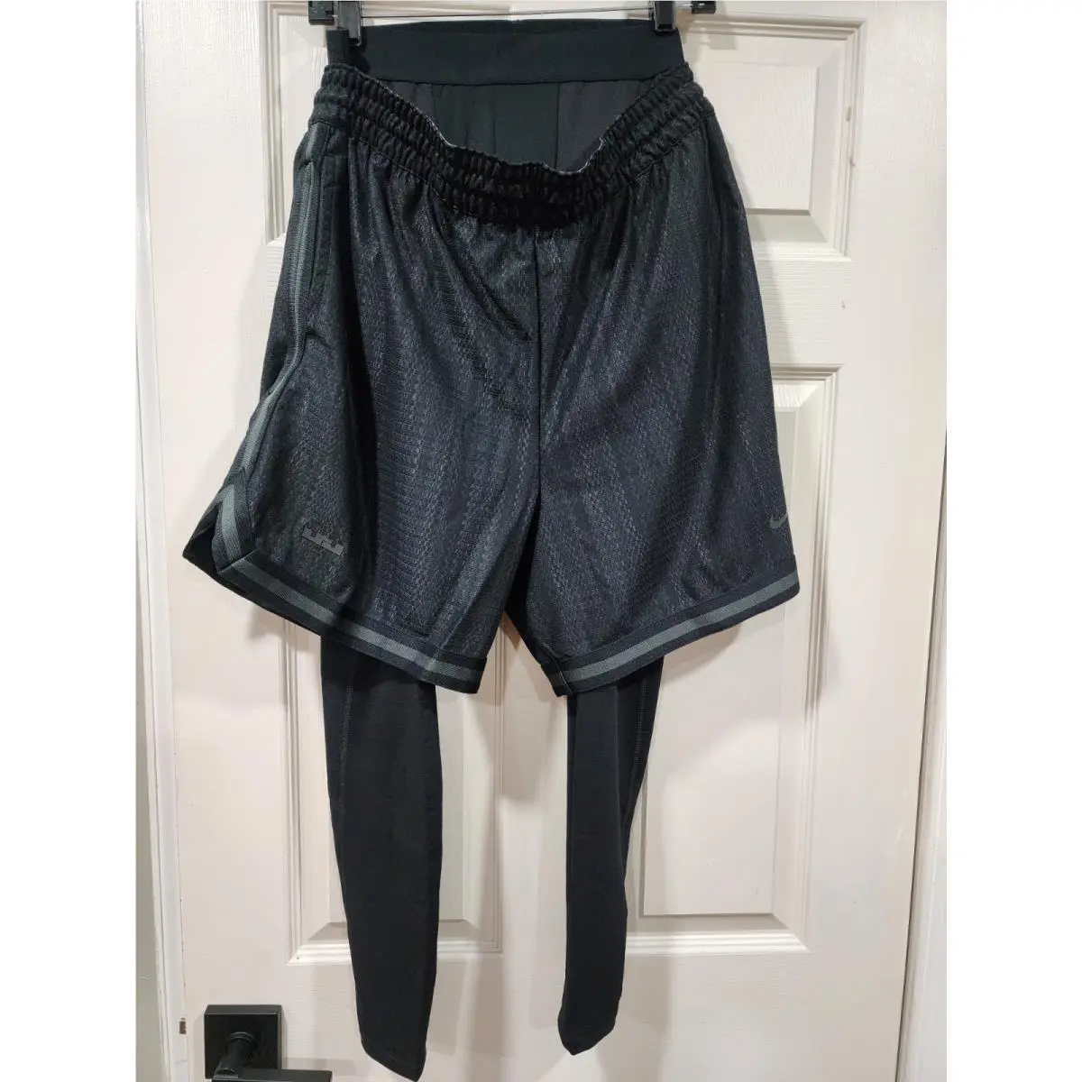 Nike Lebron Dna Men`s Basketball Shorts Sz Large Black FZ1058-010