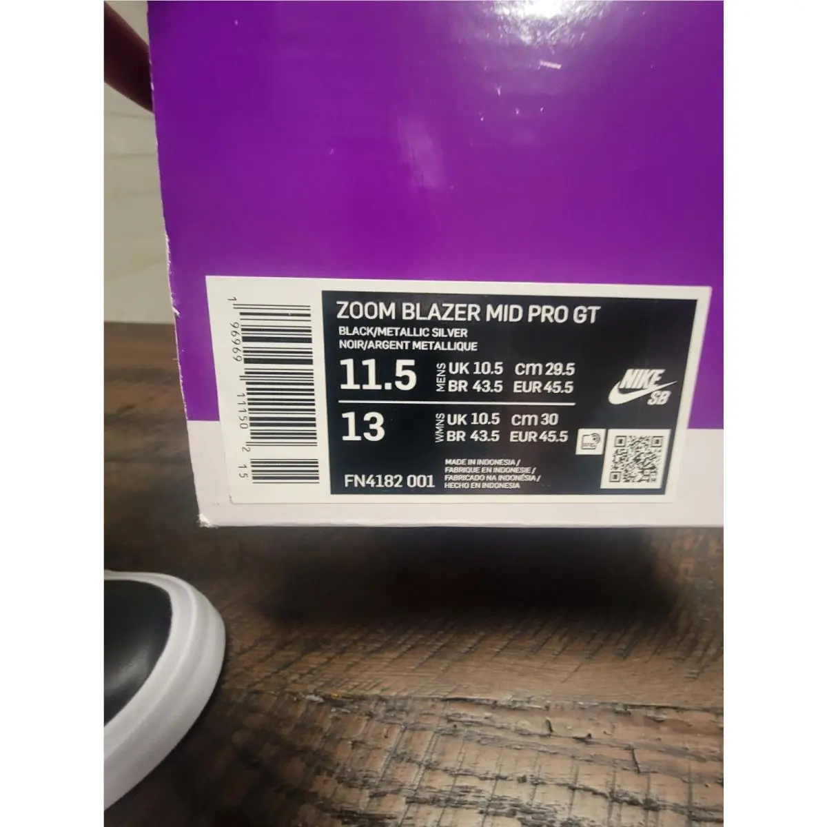 Nike shoes - Nike Zoom Blazer Mid - Zoom Blazer Mid - FN4182 001 - Black (UPC: 196013230548) 12